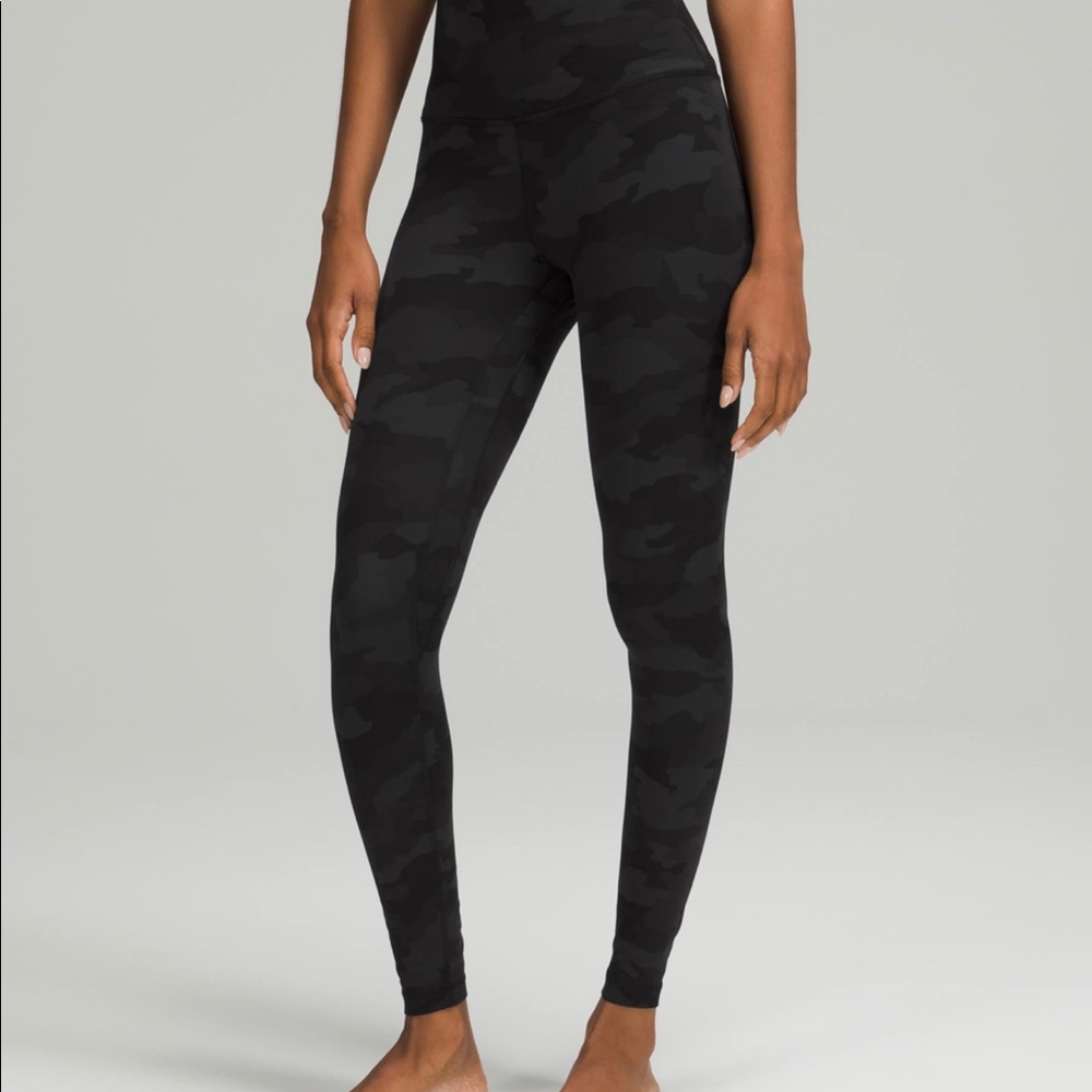 lululemon align super high rise leggings 28” camo